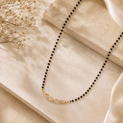 Double Infinity Diamond-Style Mangalsutra.