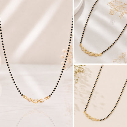 Double Infinity Diamond-Style Mangalsutra.