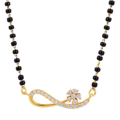 Golden Infinity Blossom Mangalsutra.