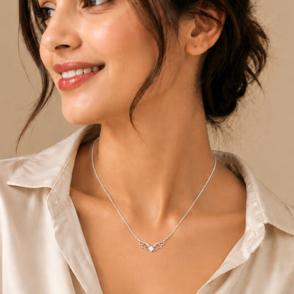 Celestial Wings Gold Plated Necklace