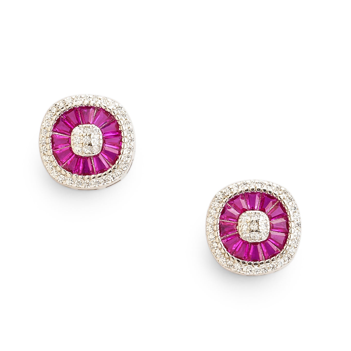Maira Sterling Silver Radial Ray Earrings