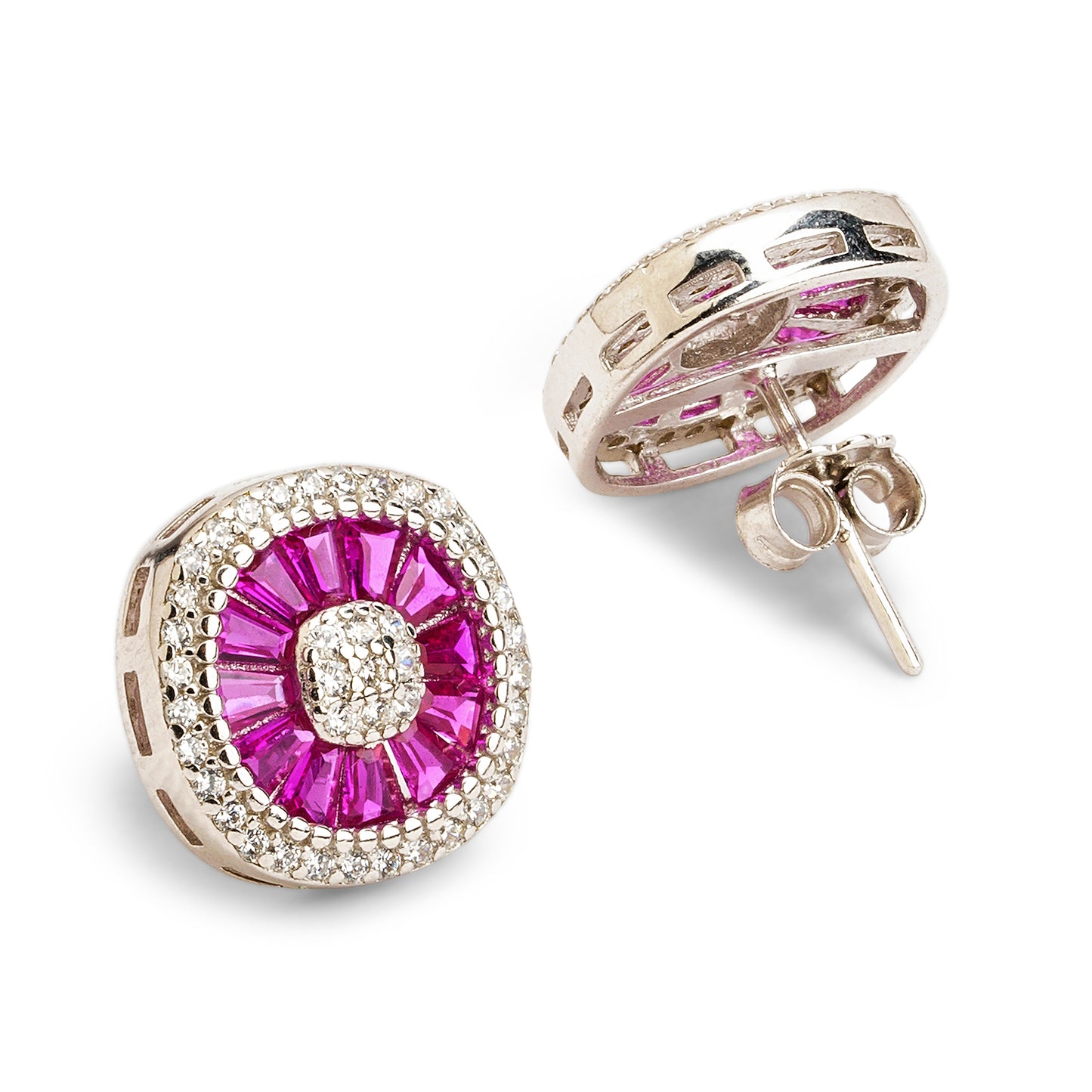 Maira Sterling Silver Radial Ray Earrings
