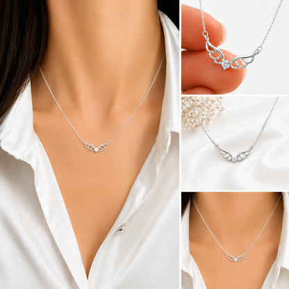 Celestial Wings Gold Plated Necklace