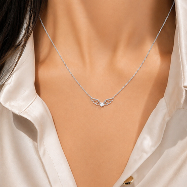 Celestial Wings Gold Plated Necklace